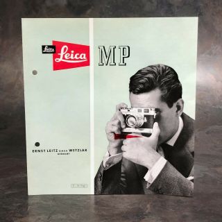 :original 1956 Leica Leitz Mp Leicavit Brochure English [very Rare Hard To Find]