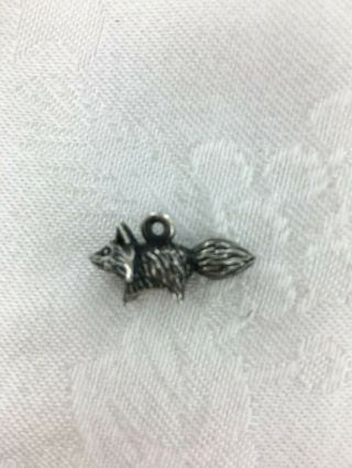 James Avery Rare And Retired 3 - D 3d Dimensional Sterling Silver 925 Fox Charm