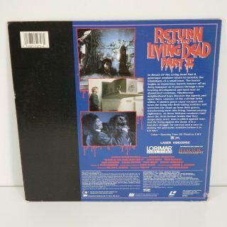 Return Of The Living Dead Part II 2 Laserdisc Horror Film Zombie Movie Rare 3