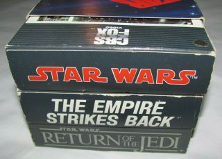 Star Wars Trilogy 1988 VHS Set w/ RARE Paper Slipcover - CBS FOX Video 3