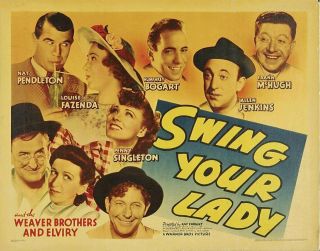 Rare 16mm Feature: Swing Your Lady (humphrey Bogart / Weaver Bros. ) Wrestling