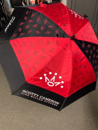 Rare Scotty Cameron Red And Black Large Umbrella