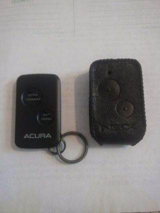 Oem Acura Nsx Keyless Entry Remote Gj808e60 - 01 W/ Logo Black Case,  & Rare