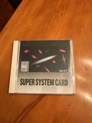 Turbografx System Card 3.  0 Rare (fantastic)