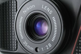 RARE 【NEAR MINT】 Nikon L35 AF2 35mm Compact Film Camera f/2.  8 AF Lens Japan 1956 3