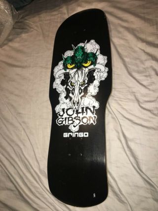 Rare John Tex Gibson Gringo / Zorlac Retro Old School Skateboard Deck Pushead
