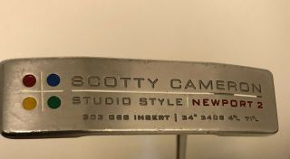 Scotty Cameron 2005 - 2007 Rare Studio Style Newport 2 34  Right Hand Putter
