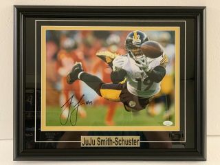 Juju Smith Schuster Signed Framed Pittsburgh Steelers 11x14 Photo Jsa Rare