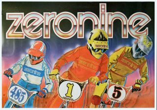 Rare Find 1980 Zeronine " Wildfire Crazy " Bmx Poster,  Illustrated Is By Hagel