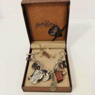 Lucky Brand Rare The Beatles Charm Bracelet Sgt Peppers Lonely Hearts Club Band