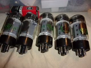 5 Rare Rugged Current Matched Sylvania Str 418 / 6550 Tubes 4