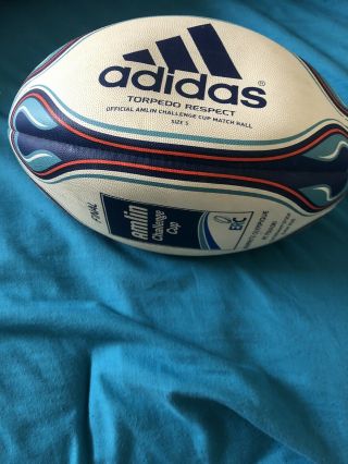 Match Rugby Ball Of The Amlin Challenge Cup Final Biarrritz V Toulon Rare 2