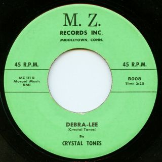 Crystal Tones On M.  Z.  —debra - Lee— Doo Wop Group Vocal 45 | Orig | Rare