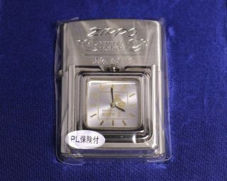Zippo Windy Time Lite Limited Edition Silver Coating Rare 03589
