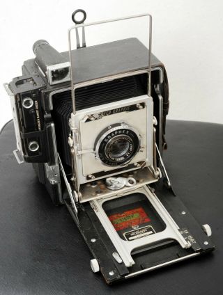 Rare Us Marine Corps Vintage Graflex 4x5 Speed Graphic Camera.  For Xmas