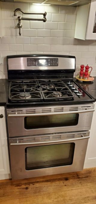 Jenn - Air - Double - Oven - - Standing - Rare - Dual - Fuel - Range - Jdr8895aas