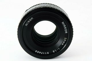 Rare Nikon Ai - S Nikkor 50mm F/1.  8 Pancake Prime Mf Lens