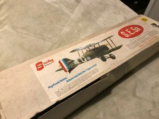 Sterling Se5a Rare Balsa R/c Model Airplane Kit