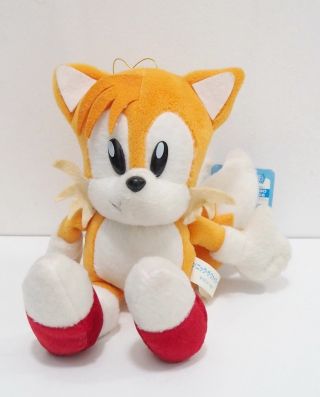Rare Tails Sonic The Fighters Hedgehog Sega 1997 Tag 9 " Plush Japan Toy Doll