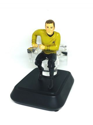 Star Trek Captain James Kirk Crystal Statue Franklin Very Rare Item A331 - 8