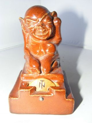 Rare Brown Doulton Whist Marker Grotesque Imp Or Booby Inspired By Mark Marshall