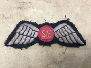Rare Special Forces Ww2 Airborne Soe Oss Jedburgh Qualification Wings Patch