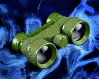 Nippon Kogaku Ultra Rare Spica Binoculars In Green Paint Finish.  =