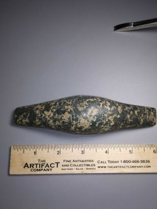 Indian Artifacts G10 Rare 6 " Porphyry Hardstone Boatstone Drilled Licking Oh