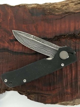 Rare Camillus Knife Cuda Usa Damascus Tanto York Custom Made