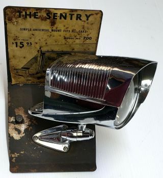 Rare Vintage 1950s Classic Car Nu Vue Spotlight& Mirror Store Display,  Sentry 700