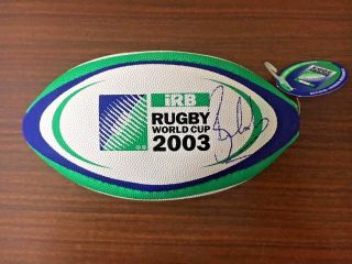 Rare Rugby World Cup 2003 Mini Ball Hand Signed By World Cup Winner Ben Cohen