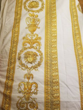 Rare Gianni Versace Medusa Gold Scroll Duvet Cover.  King