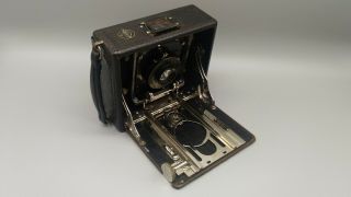 Lily Folding Bellows Camera w/Case,  Rokuoh - Sha (The predecessor of KONICA) Rare 2