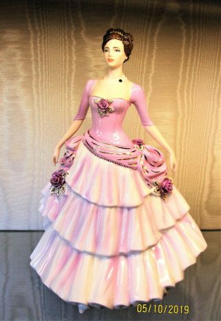 Gorgeous And Rare Coalport Figurine " Lilac Serenade " 23cm Or 9 " High